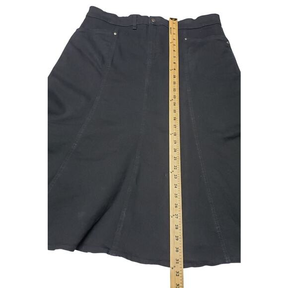 Vintage 90s Ice Cool Denim Maxi Skirt Plus Sz 20/EU 38 Made in UK Grunge Retro - Picture 6 of 11